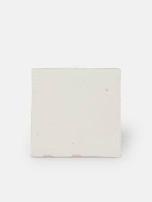 Zellige blanc brillant style artisanal 12.5 x 12.5 cm - ZE5901002