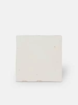 Zellij weiß glänzend handwerklicher Stil 12,5 × 12,5 cm - ZE5901002