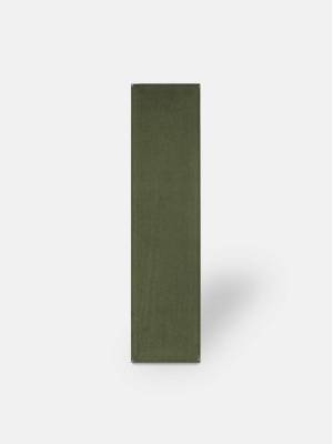 Zellige vert olive - rectangulaire 7.5x30cm - émail brillant - NA9505001