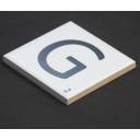 Carrelage scrabble lettre G 10 x 10 cm - LE0804007