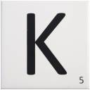 Carrelage scrabble lettre K 10 x 10 cm - LE0804011