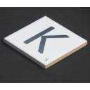 Carrelage scrabble lettre K 10 x 10 cm - LE0804011