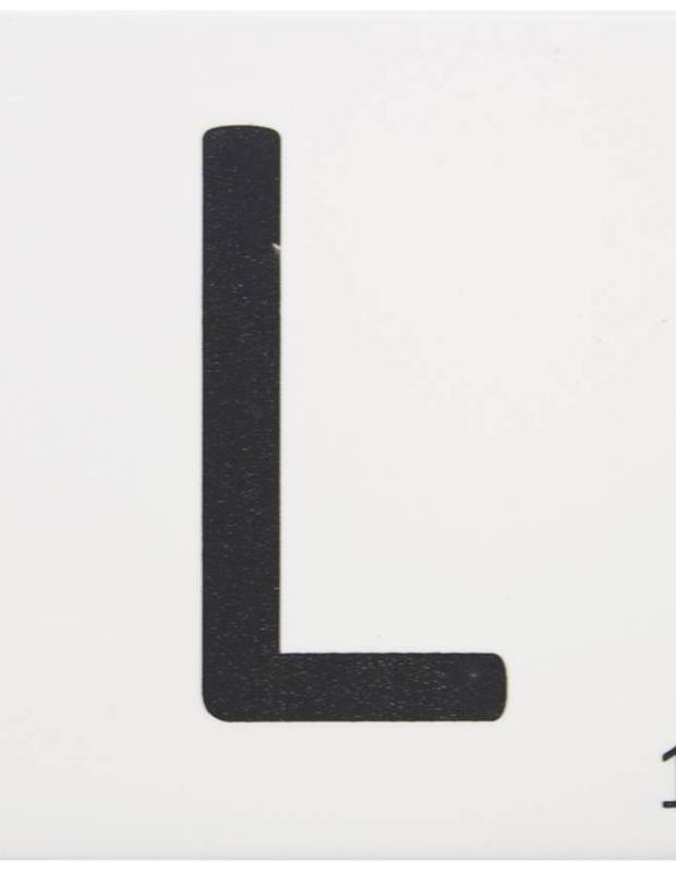 Carrelage scrabble lettre L 10 x 10 cm - LE0804012