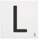 Carrelage scrabble lettre L 10 x 10 cm - LE0804012