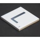 Carrelage scrabble lettre L 10 x 10 cm - LE0804012