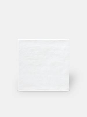 Faïence murale blanche style artisanal 15x15 cm - TR3504001