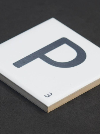Scrabble-Fliese Buchstabe P 10 × 10 cm - LE0804016