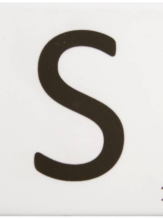 Scrabble-Fliese Buchstabe S 10 × 10 cm - LE0804019