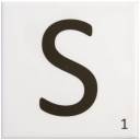 Carrelage scrabble lettre S 10 x 10 cm - LE0804019