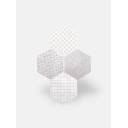 Fliese sechseckig matt grau 15 × 15 cm - HE0811012