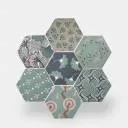 Carrelage hexagonal, la tomette grès cérame good vibes - GO0812014