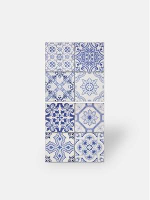 Carrelage mural azulejo bleu patchwork - AR3501001