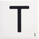 Carrelage scrabble lettre T 10 x 10 cm - LE0804020