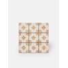 Retro Bodenfliesen 33x33cm - braun -orange Dekor - FS1136002