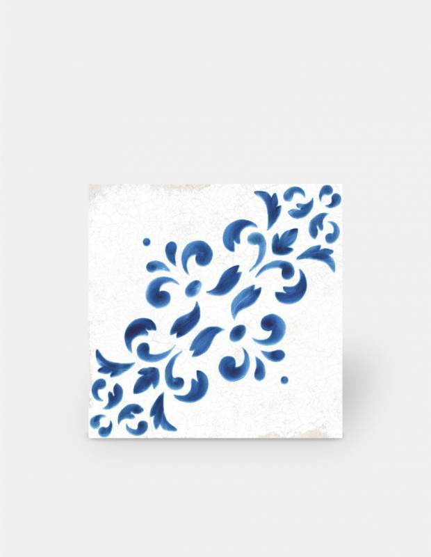 Carrelage style azulejo effet ancien décor 2 - BL5902003