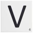 Carrelage scrabble lettre V 10 x 10 cm - LE0804022