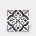 Carrelage imitation carreau ciment sol et mur blanc 20 x 20 cm - FL0115002