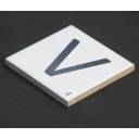 Carrelage scrabble lettre V 10 x 10 cm - LE0804022