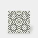 Imitation carreaux de ciment en grès cérame - décor vert - ST1140001