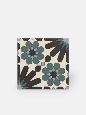 Azulejos style zellige à motifs géométriques 20x20 cm - ZE0114001 