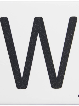 Scrabble-Fliese Buchstabe W 10 × 10 cm - LE0804023