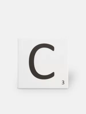 Carrelage scrabble lettre C 10 x 10 cm - LE0804003 
