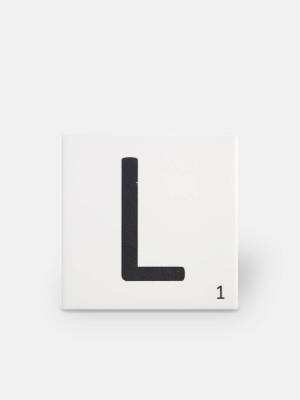 Carrelage scrabble lettre L 10 x 10 cm - LE0804012