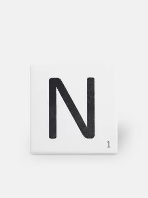 Scrabble-Fliese Buchstabe N 10 × 10 cm - LE0804014
