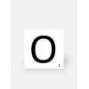 Kachel Scrabble Buchstabe O 10 x 10 cm - LE0804015