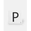Kachel Scrabble Buchstabe P 10 x 10 cm - LE0804016