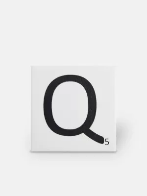 Carrelage scrabble lettre Q 10 x 10 cm - LE0804017 
