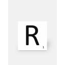 Scrabble-Fliese Buchstabe R 10 × 10 cm - LE0804018