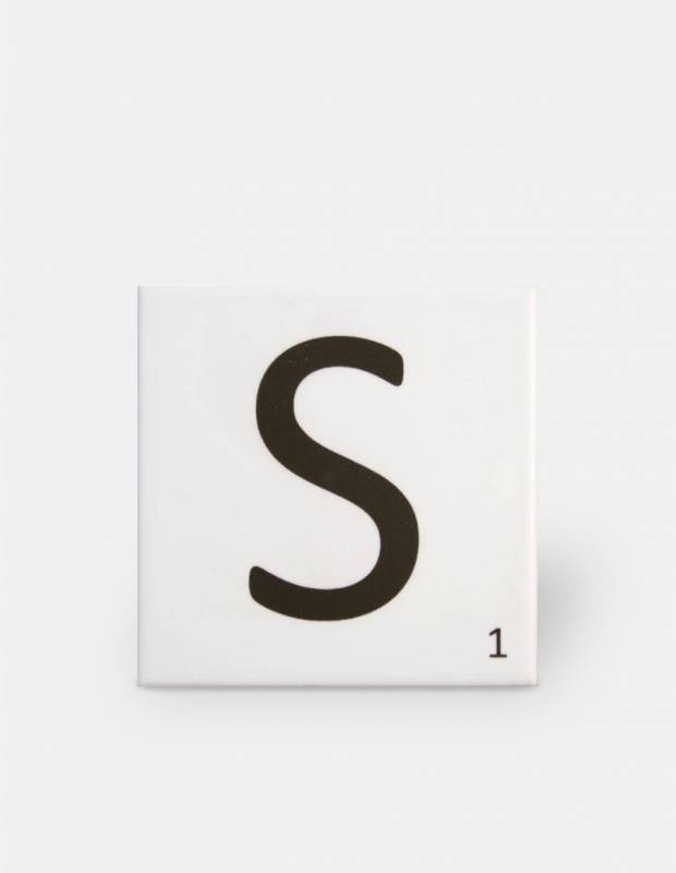 Scrabble-Fliese Buchstabe S 10 × 10 cm - LE0804019