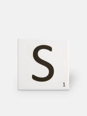 Carrelage scrabble lettre S 10 x 10 cm - LE0804019