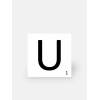 Kachel Scrabble Buchstabe U 10 x 10 cm - LE0804021