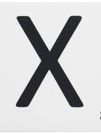 Scrabble-Fliese Buchstabe X 10 × 10 cm - LE0804024