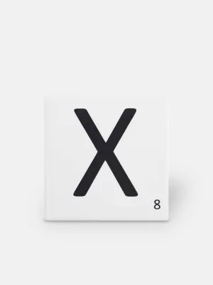 Carrelage scrabble lettre X 10 x 10 cm - LE0804024 