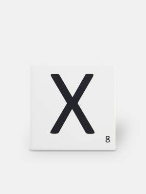 Scrabble-Fliese Buchstabe X 10 × 10 cm - LE0804024