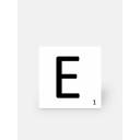 Carrelage scrabble lettre E 10 x 10 cm - LE0804005