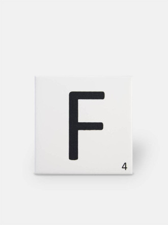Scrabble-Fliese Buchstabe F 10 × 10 cm - LE0804006