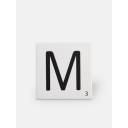 Carrelage scrabble lettre M 10 x 10 cm - LE0804013