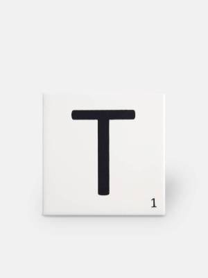 Carrelage scrabble lettre T 10 x 10 cm - LE0804020