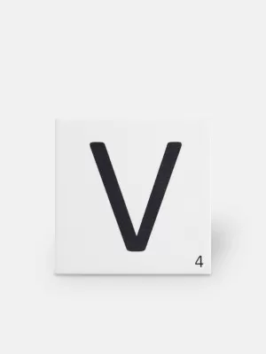 Carrelage scrabble lettre V 10 x 10 cm - LE0804022 