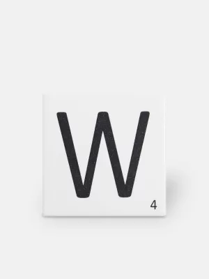 Carrelage scrabble lettre W 10 x 10 cm - LE0804023 