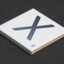 Carrelage scrabble lettre X 10 x 10 cm - LE0804024