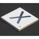 Carrelage scrabble lettre X 10 x 10 cm - LE0804024