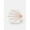 Sechskantfliese Vintage-Design - matt mit rosafarbenem Muster - ME9507012