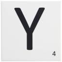 Carrelage scrabble lettre Y 10 x 10 cm - LE0804025