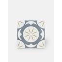 Carrelage imitation carreau de ciment décor gris et jaune - AR1144003