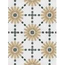 Carrelage imitation carreau de ciment décor jaune et vert - AR1144002